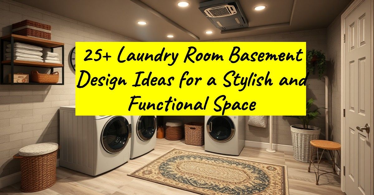 25+ Laundry Room Basement Design Ideas for a Stylish and Functional Space