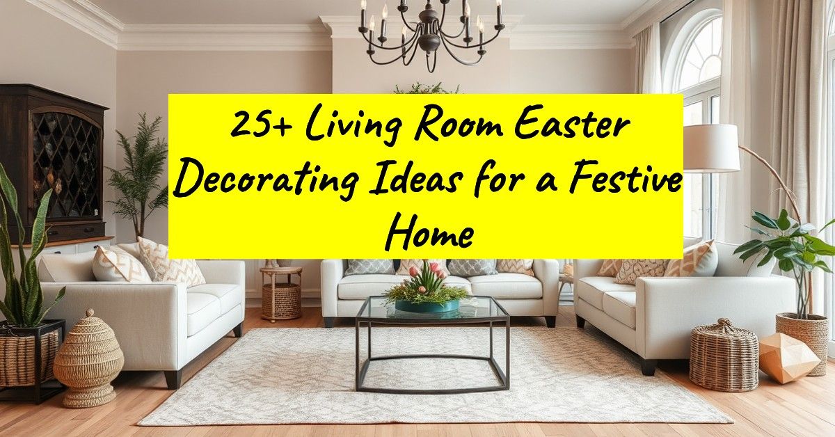 25+ Living Room Easter Decorating Ideas for a Festive Home