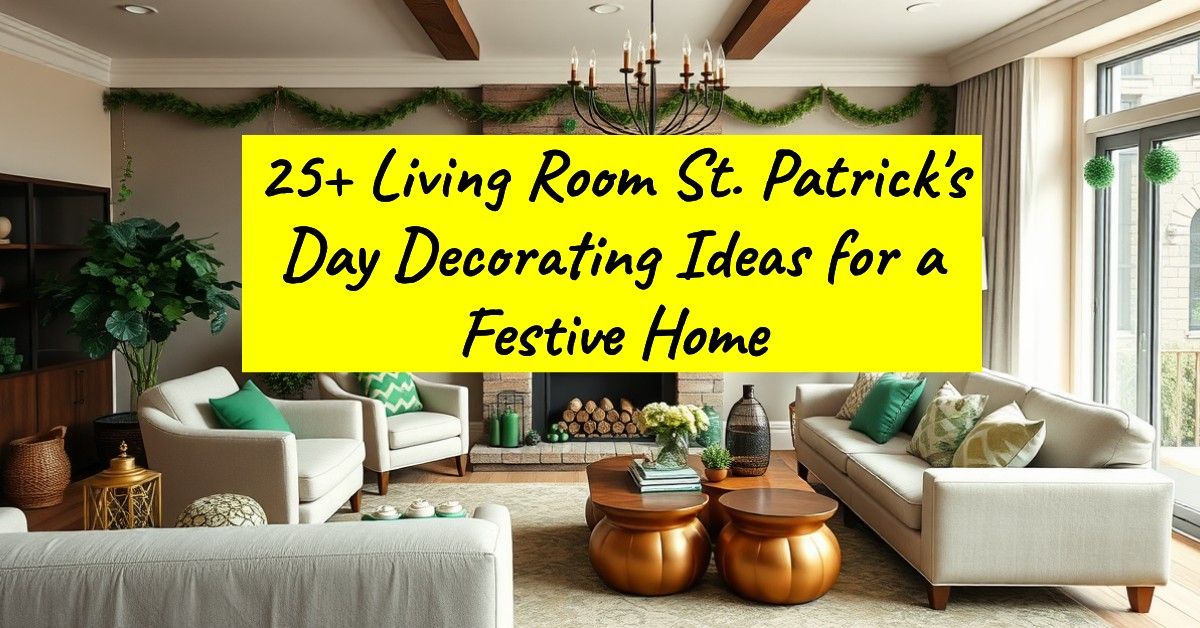 25+ Living Room St. Patrick's Day Decorating Ideas for a Festive Home