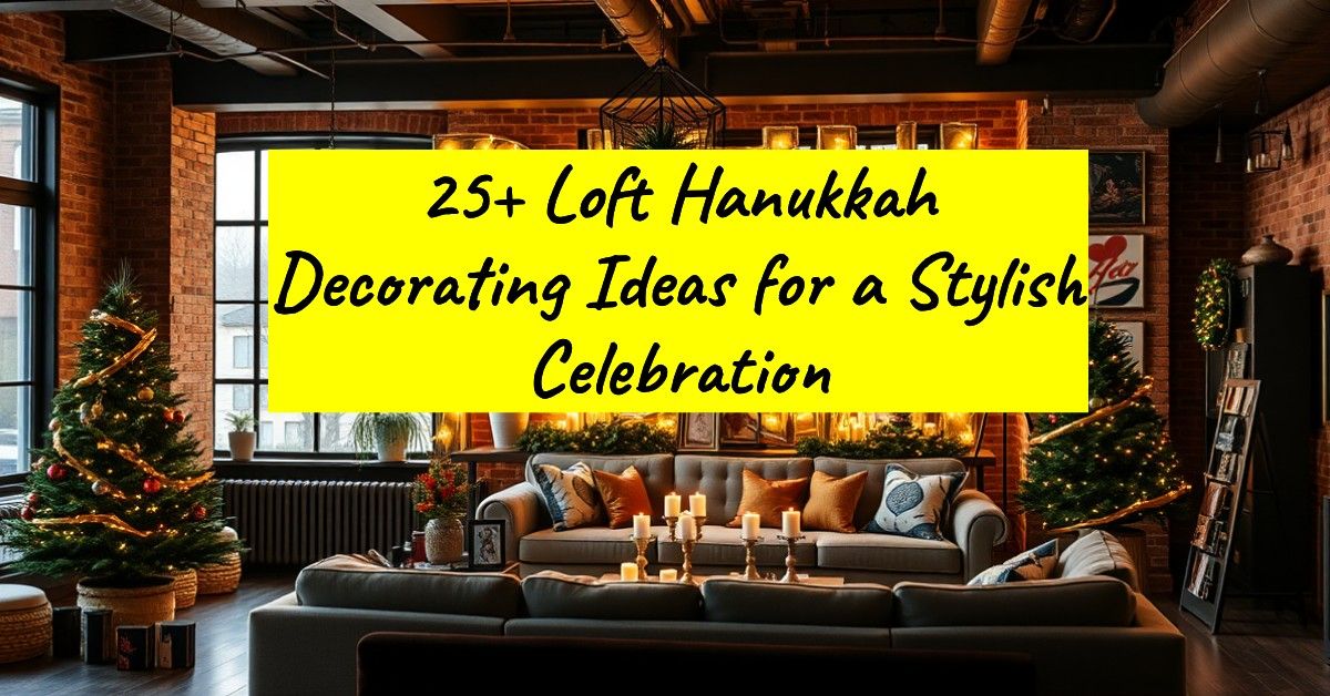 25+ Loft Hanukkah Decorating Ideas for a Stylish Celebration