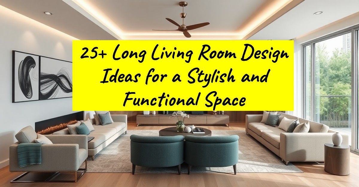 25+ Long Living Room Design Ideas for a Stylish and Functional Space