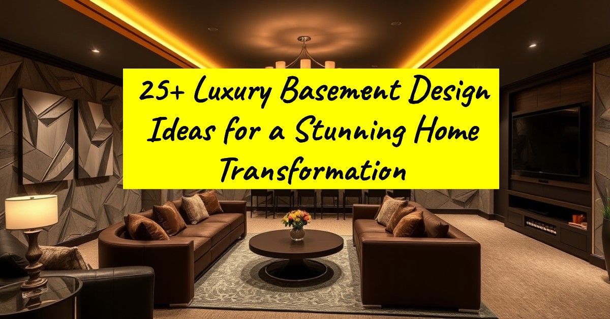 25+ Luxury Basement Design Ideas for a Stunning Home Transformation