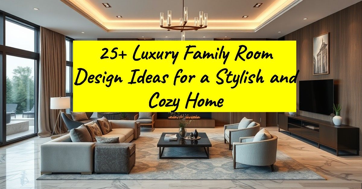 25+ Luxury Family Room Design Ideas for a Stylish and Cozy Home