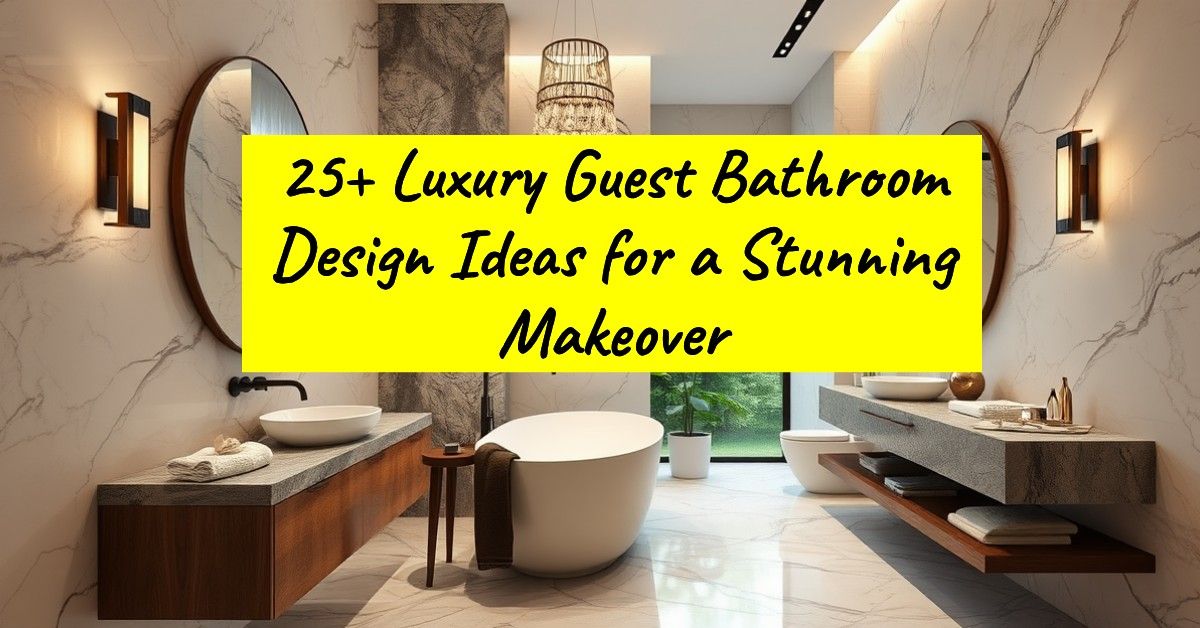 25+ Luxury Guest Bathroom Design Ideas for a Stunning Makeover