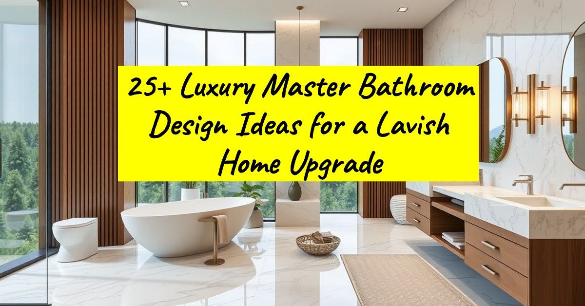 25+ Luxury Master Bathroom Design Ideas for a Lavish Home Upgrade