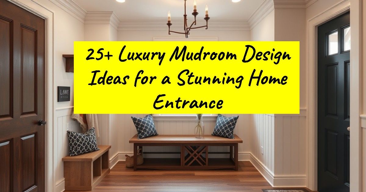 25+ Luxury Mudroom Design Ideas for a Stunning Home Entrance