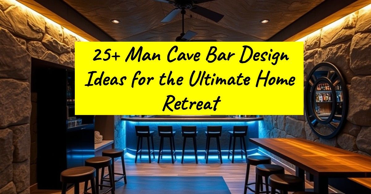 25+ Man Cave Bar Design Ideas for the Ultimate Home Retreat