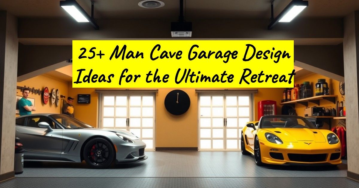 25+ Man Cave Garage Design Ideas for the Ultimate Retreat