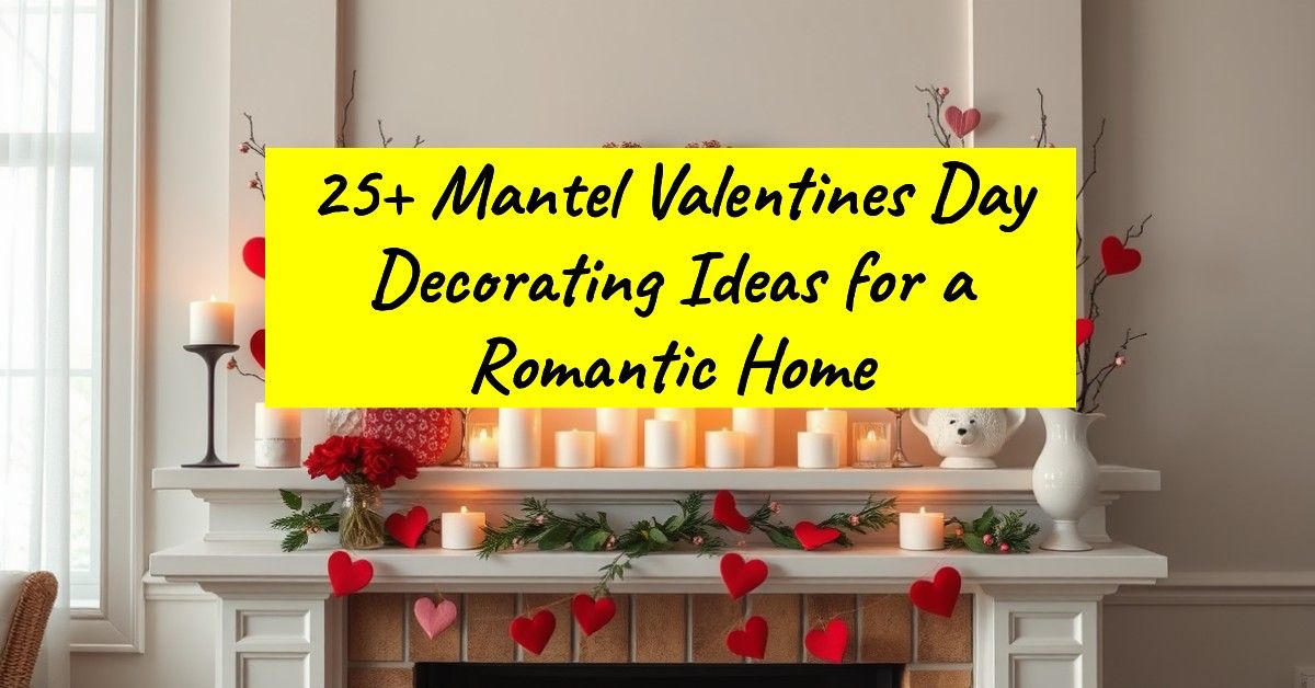 25+ Mantel Valentines Day Decorating Ideas for a Romantic Home