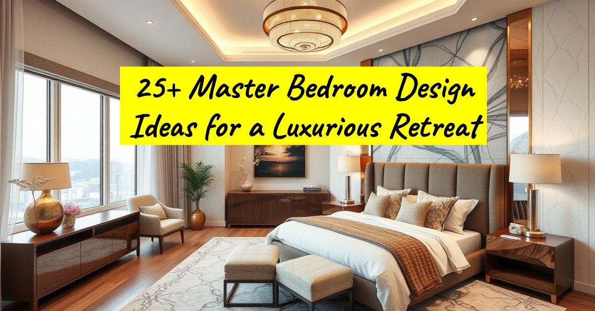 25+ Master Bedroom Design Ideas for a Luxurious Retreat