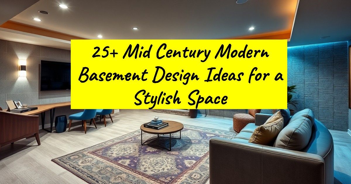 25+ Mid Century Modern Basement Design Ideas for a Stylish Space