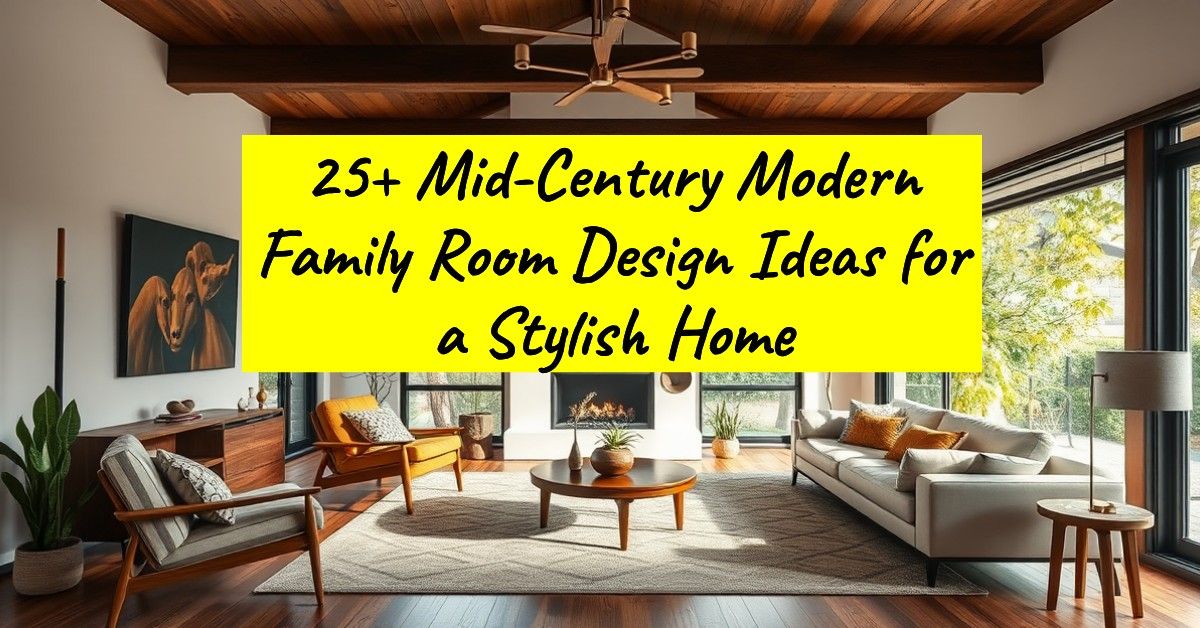 25+ Mid-Century Modern Family Room Design Ideas for a Stylish Home