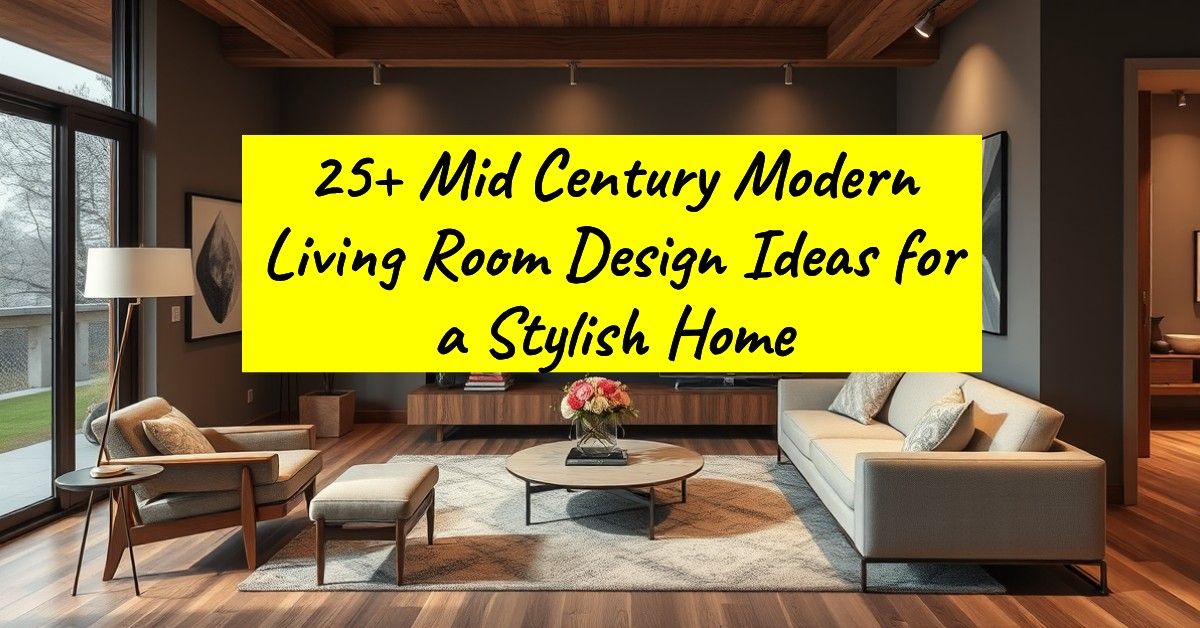 25+ Mid Century Modern Living Room Design Ideas for a Stylish Home