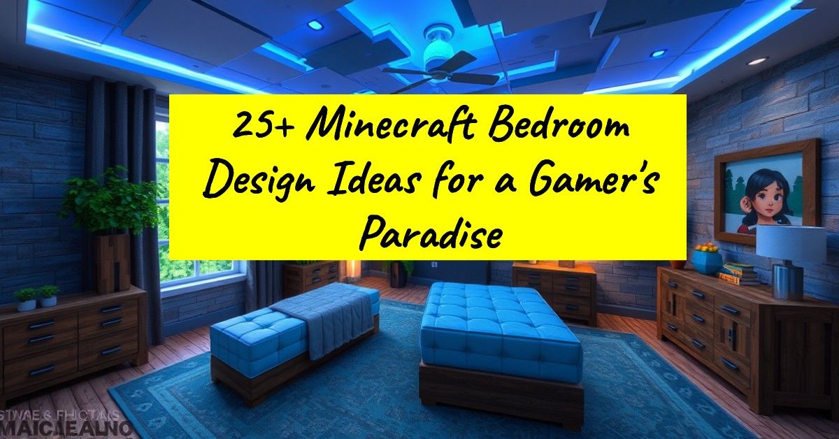 25+ Minecraft Bedroom Design Ideas for a Gamer's Paradise