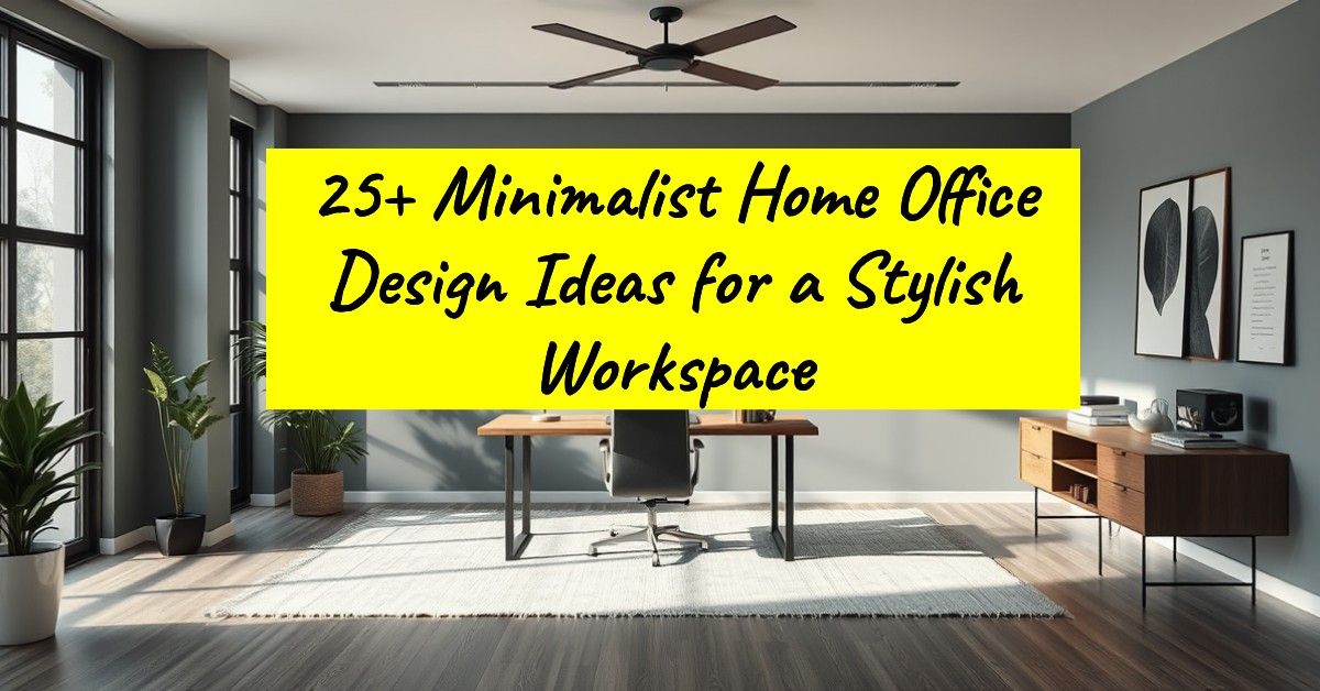 25+ Minimalist Home Office Design Ideas for a Stylish Workspace