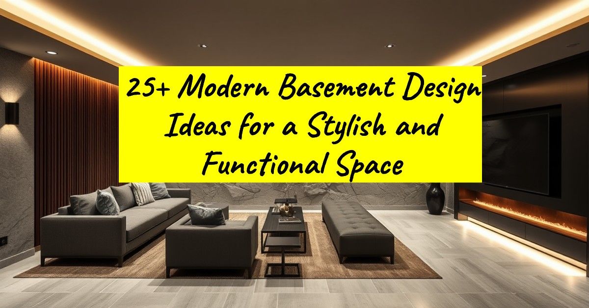 25+ Modern Basement Design Ideas for a Stylish and Functional Space