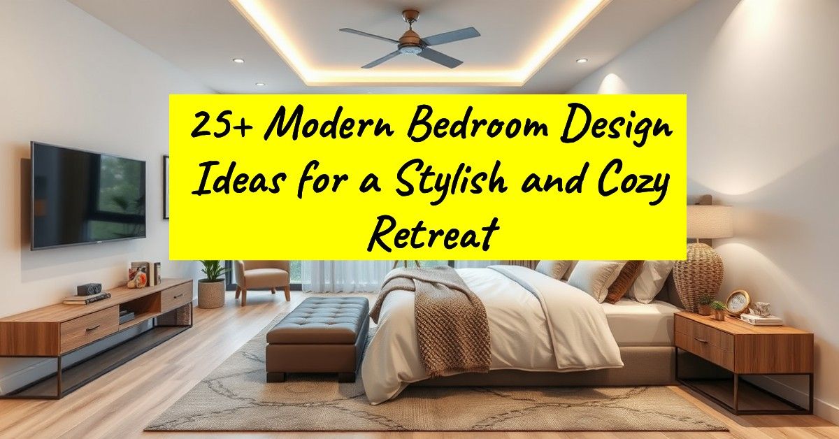 25+ Modern Bedroom Design Ideas for a Stylish and Cozy Retreat