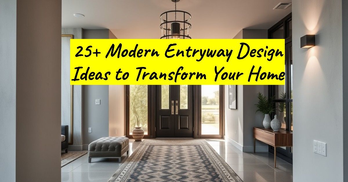 25+ Modern Entryway Design Ideas to Transform Your Home