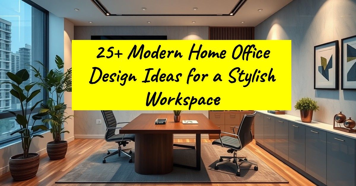 25+ Modern Home Office Design Ideas for a Stylish Workspace