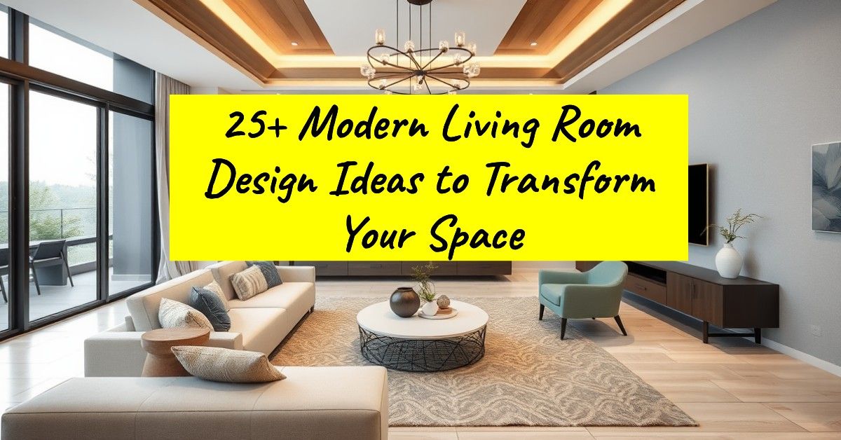 25+ Modern Living Room Design Ideas to Transform Your Space