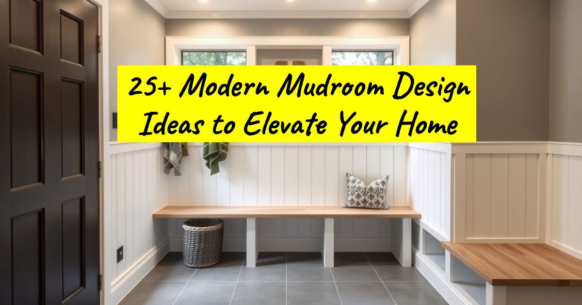 25+ Modern Mudroom Design Ideas to Elevate Your Home