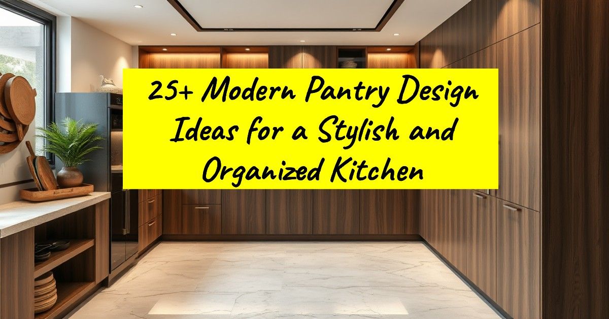 25+ Modern Pantry Design Ideas for a Stylish and Organized Kitchen