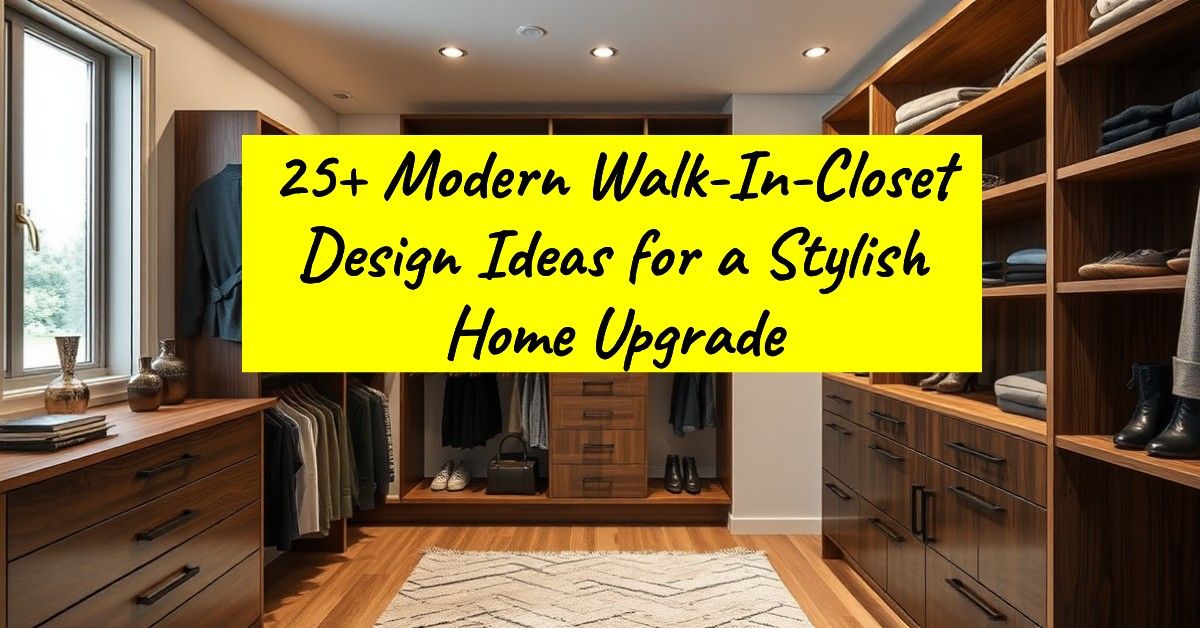 25+ Modern Walk-In-Closet Design Ideas for a Stylish Home Upgrade