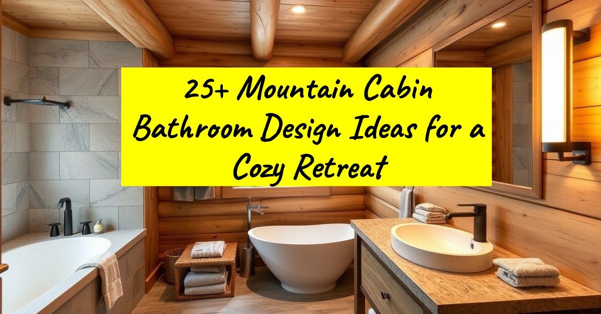 25+ Mountain Cabin Bathroom Design Ideas for a Cozy Retreat