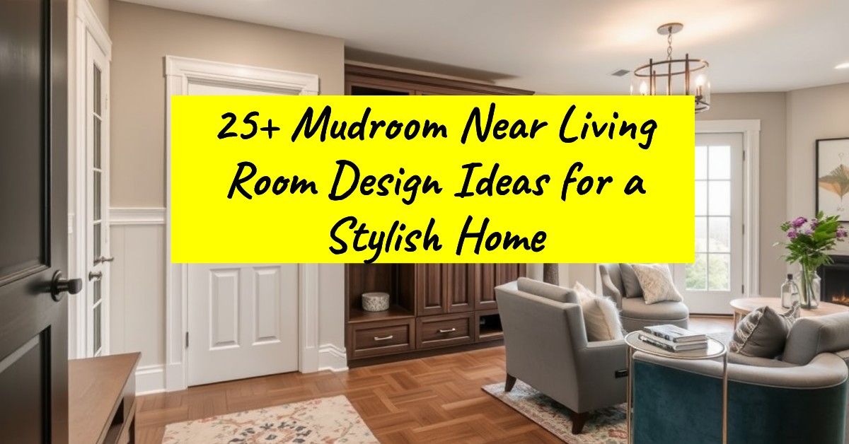 25+ Mudroom Near Living Room Design Ideas for a Stylish Home