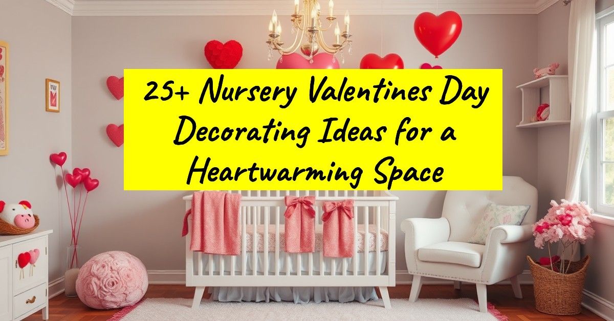 25+ Nursery Valentines Day Decorating Ideas for a Heartwarming Space