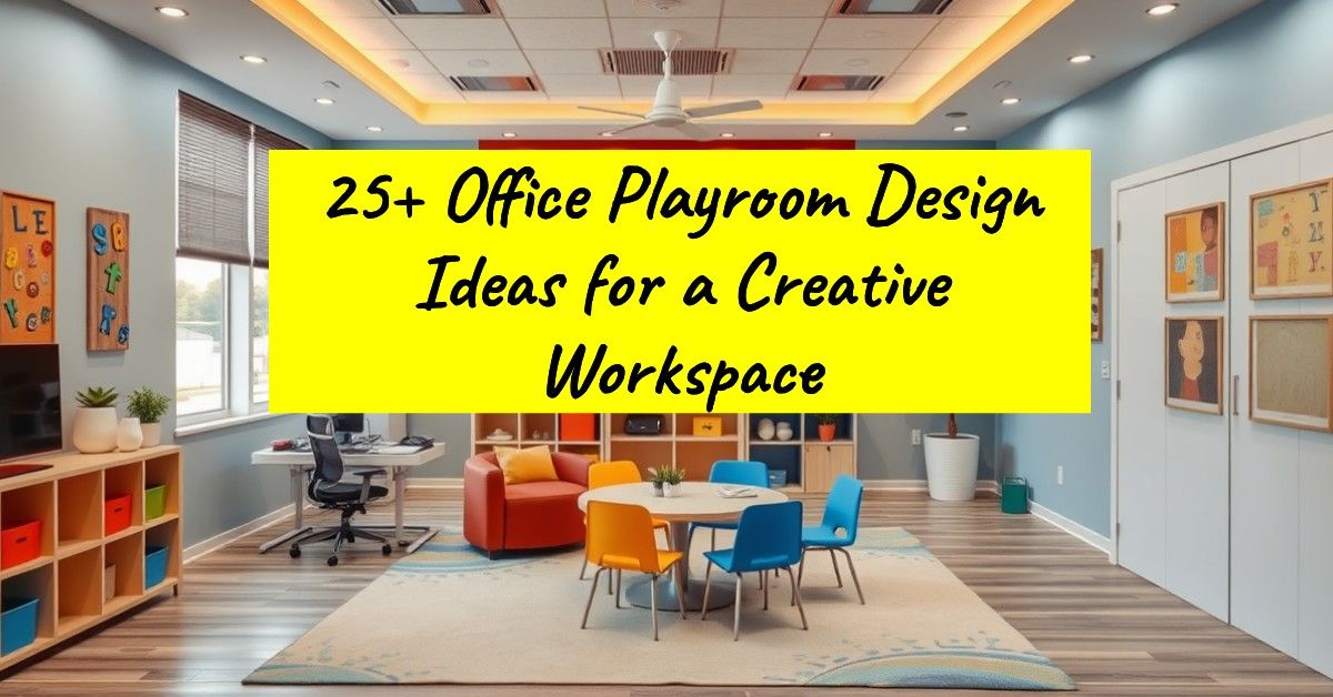 25+ Office Playroom Design Ideas for a Creative Workspace