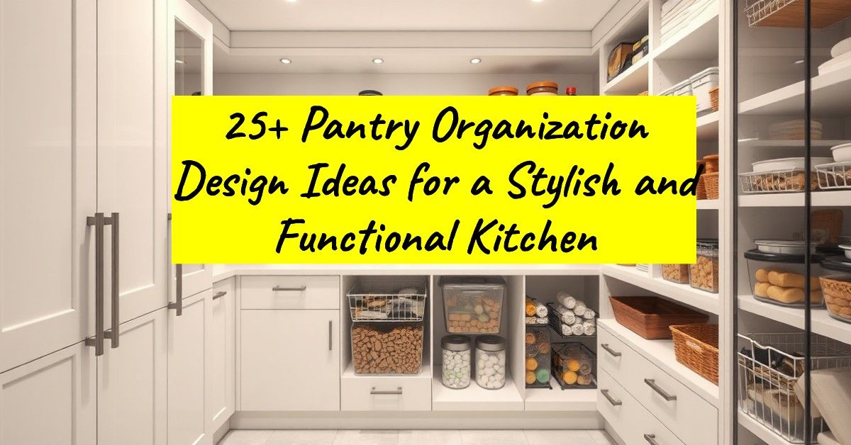 25+ Pantry Organization Design Ideas for a Stylish and Functional Kitchen