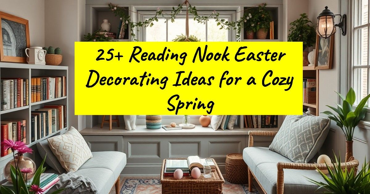 25+ Reading Nook Easter Decorating Ideas for a Cozy Spring