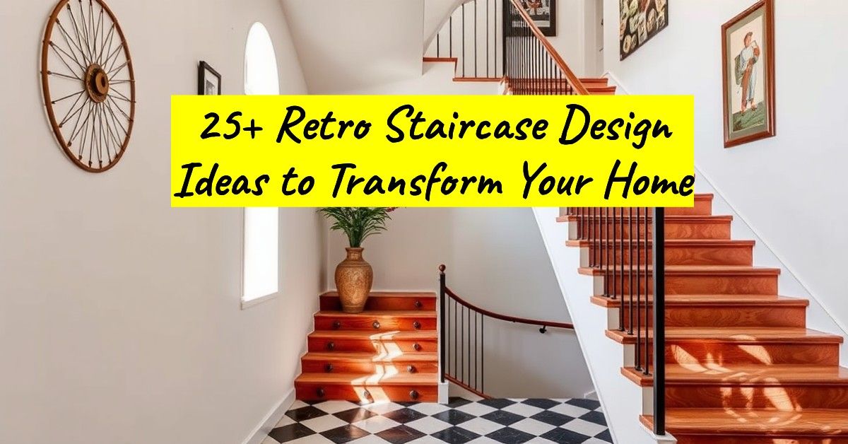 25+ Retro Staircase Design Ideas to Transform Your Home