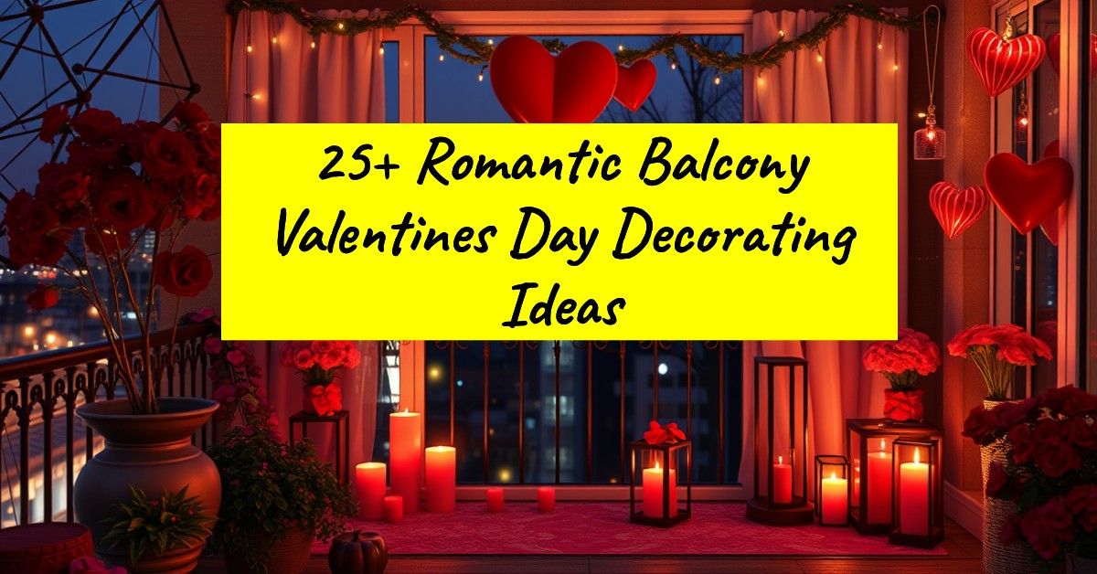 25+ Romantic Balcony Valentines Day Decorating Ideas