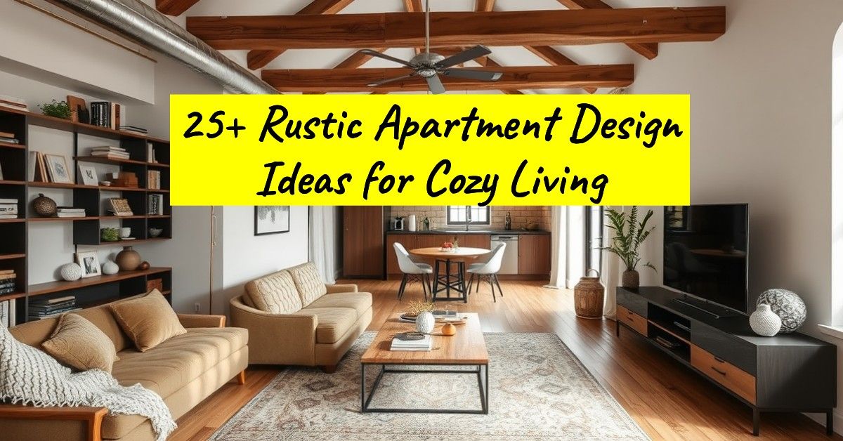 25+ Rustic Apartment Design Ideas for Cozy Living