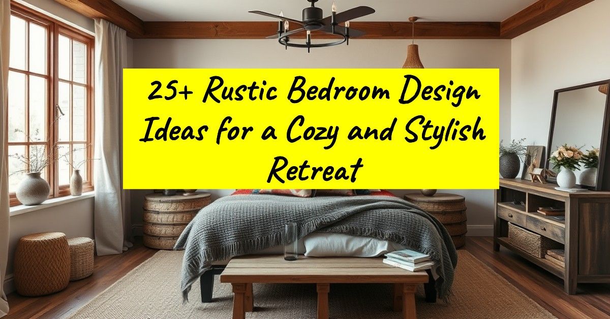 25+ Rustic Bedroom Design Ideas for a Cozy and Stylish Retreat