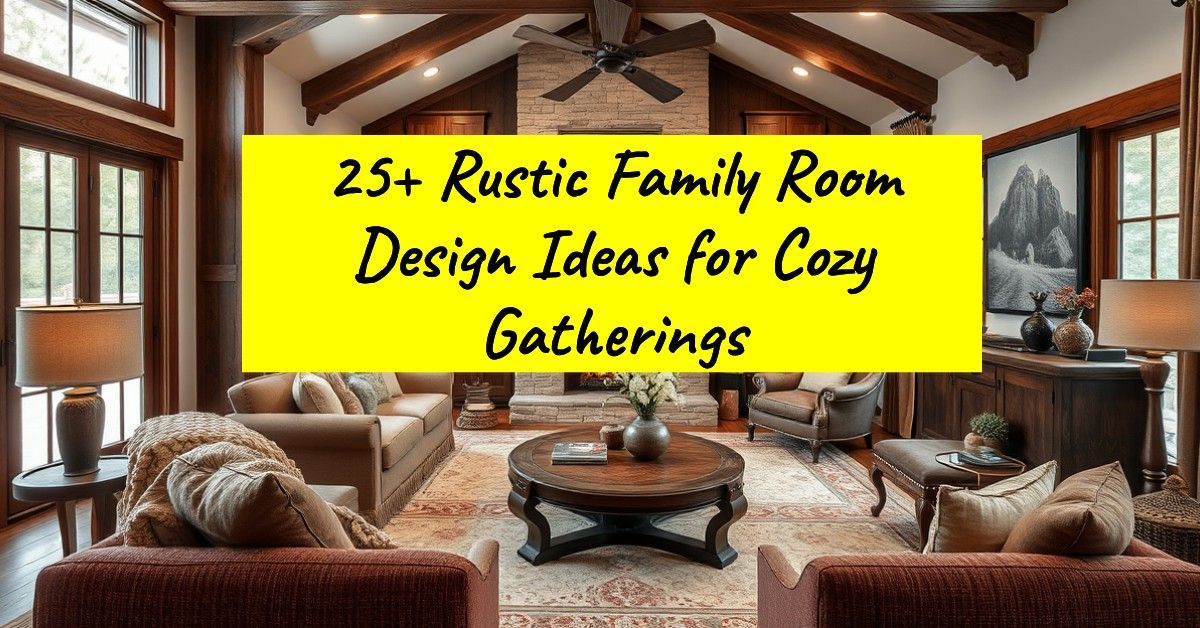 25+ Rustic Family Room Design Ideas for Cozy Gatherings