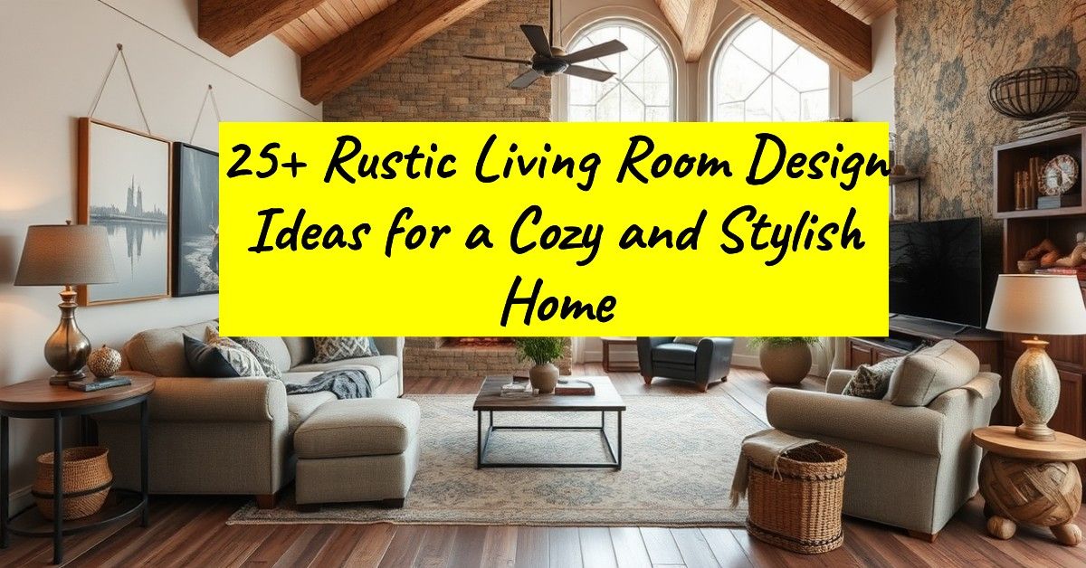 25+ Rustic Living Room Design Ideas for a Cozy and Stylish Home