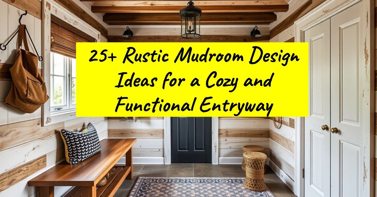 25+ Rustic Mudroom Design Ideas for a Cozy and Functional Entryway