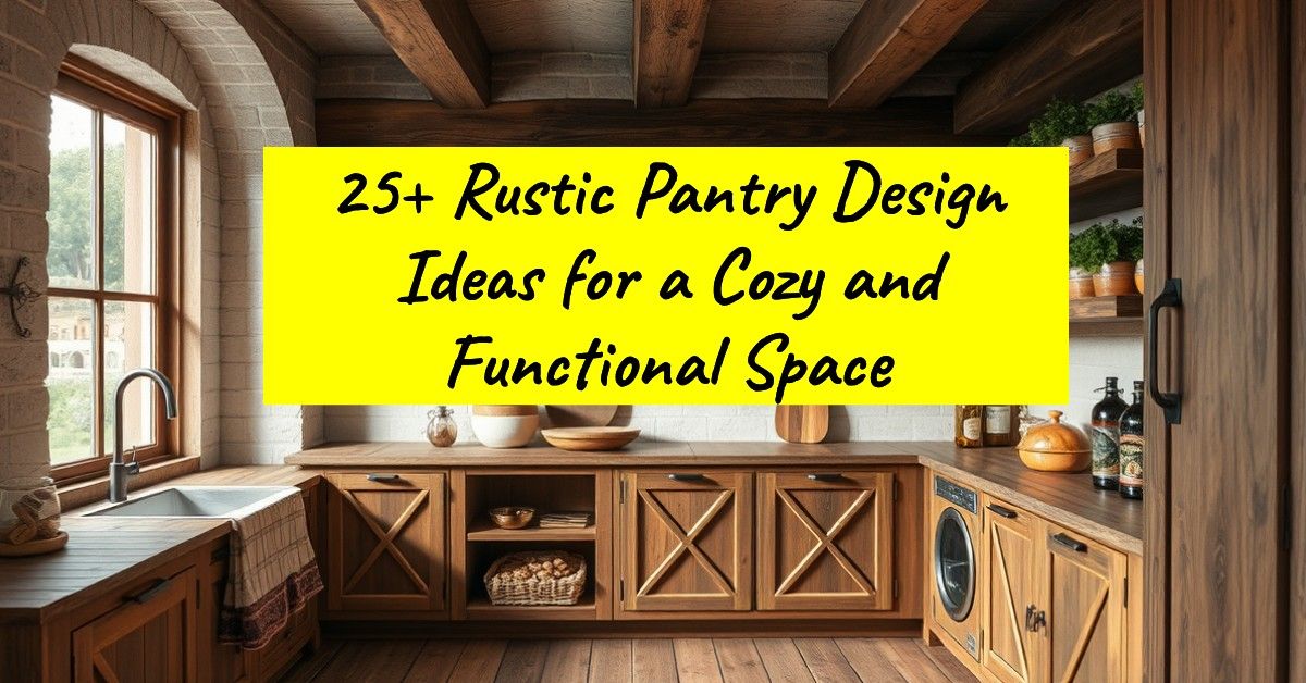 25+ Rustic Pantry Design Ideas for a Cozy and Functional Space