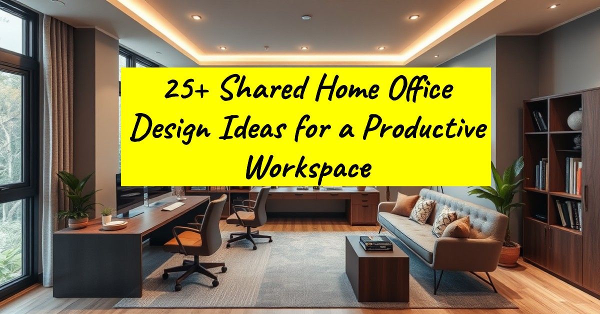 25+ Shared Home Office Design Ideas for a Productive Workspace