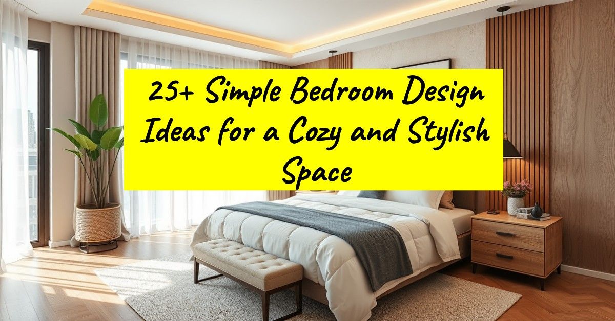 25+ Simple Bedroom Design Ideas for a Cozy and Stylish Space