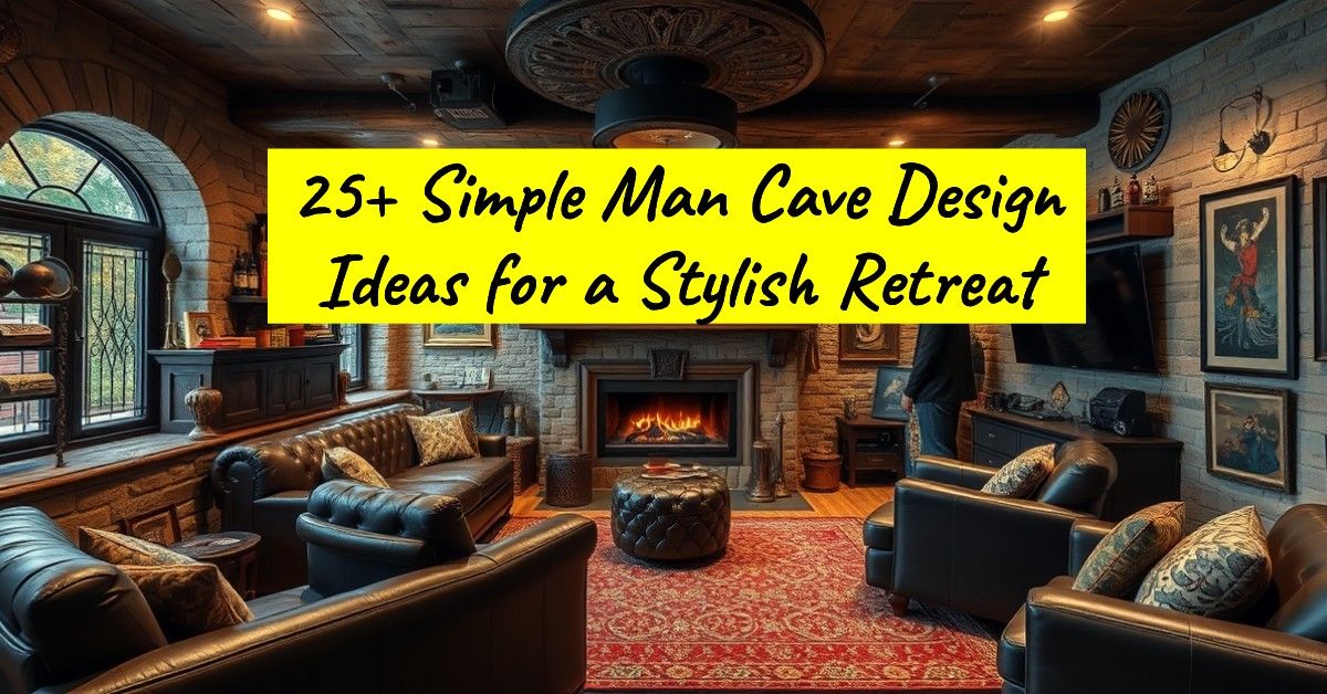 25+ Simple Man Cave Design Ideas for a Stylish Retreat