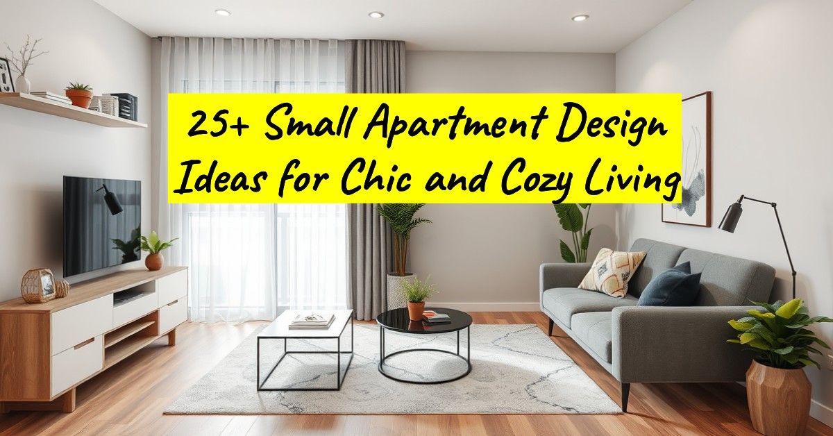 25+ Small Apartment Design Ideas for Chic and Cozy Living