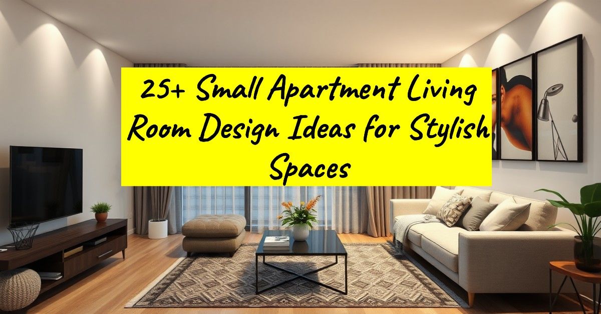 25+ Small Apartment Living Room Design Ideas for Stylish Spaces