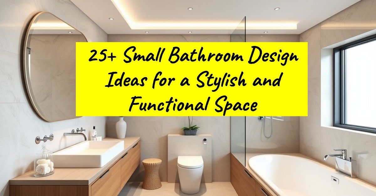 25+ Small Bathroom Design Ideas for a Stylish and Functional Space