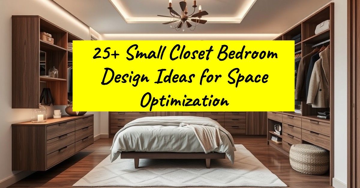 25+ Small Closet Bedroom Design Ideas for Space Optimization