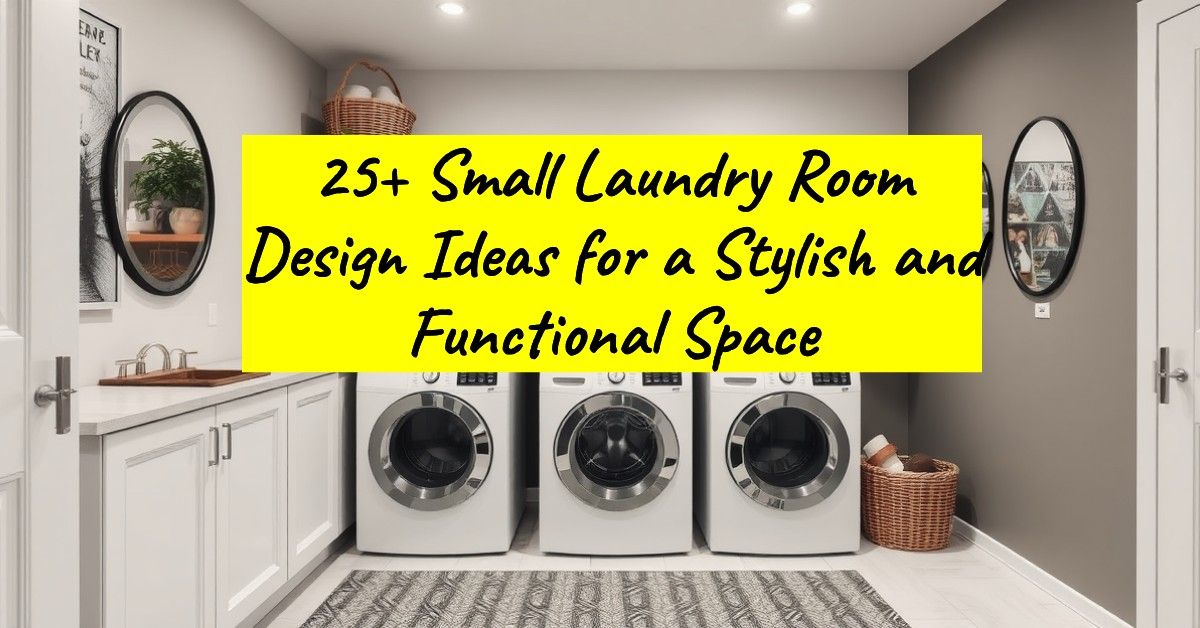 25+ Small Laundry Room Design Ideas for a Stylish and Functional Space