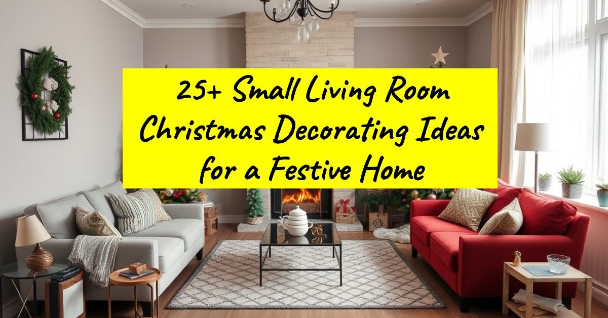 25+ Small Living Room Christmas Decorating Ideas for a Festive Home